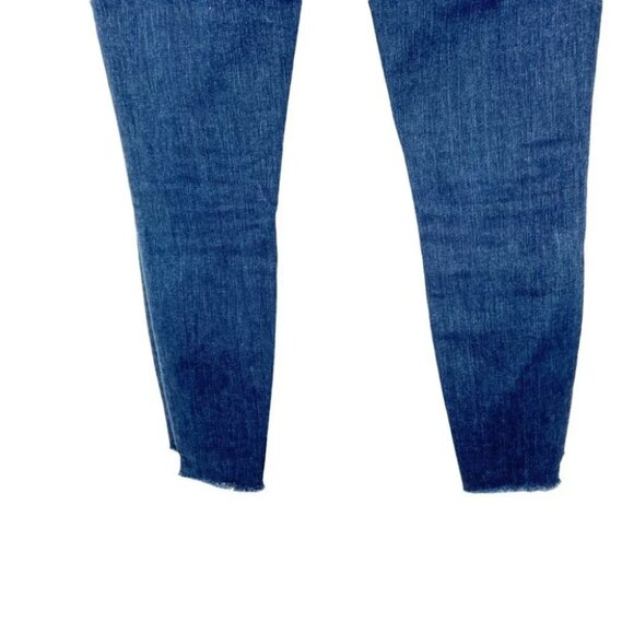 7 For All Mankind Ankle Gwenevere Raw Step Hem Medium Blue - Picture 8 of 10
